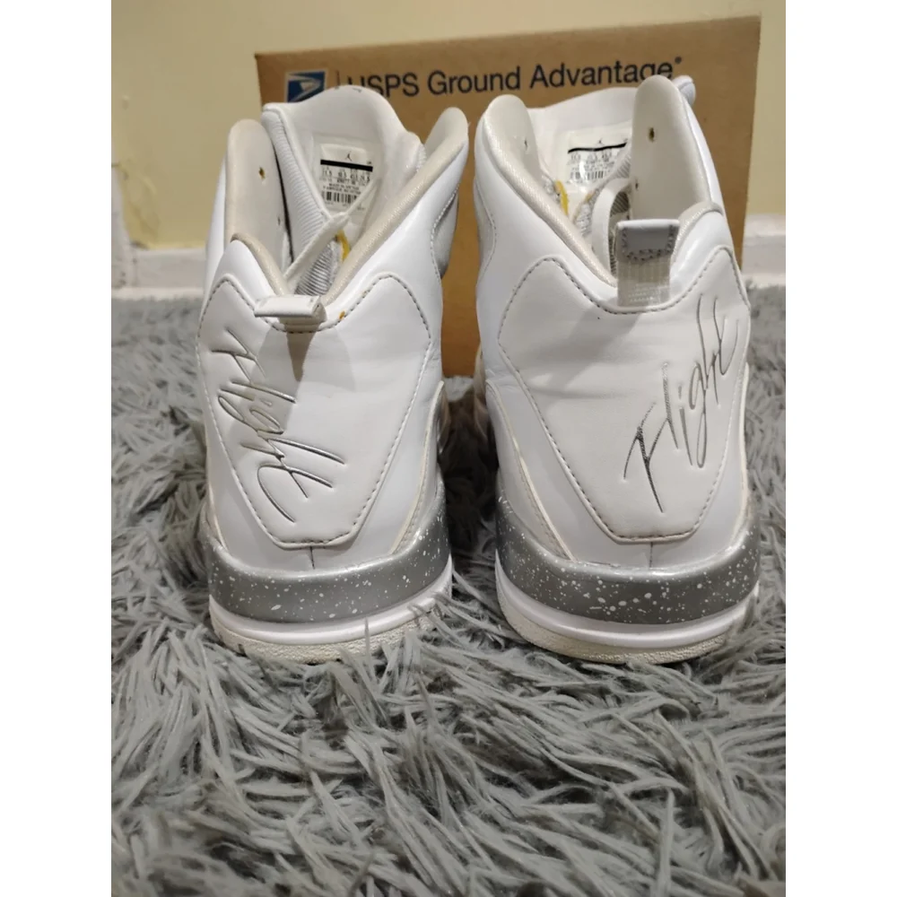 Nike Air Jordan(2013) Flight SC-3 Men Size 11.5 White Silver Sneakers 629877-100 - Picture 5 of 12